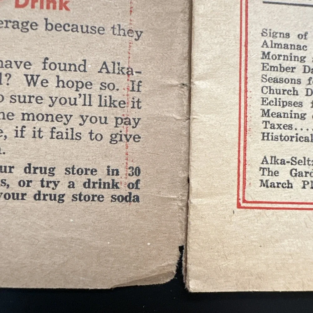Dr. Miles New Weather Almanac and Handbook‎ of Valuable Information -1936
